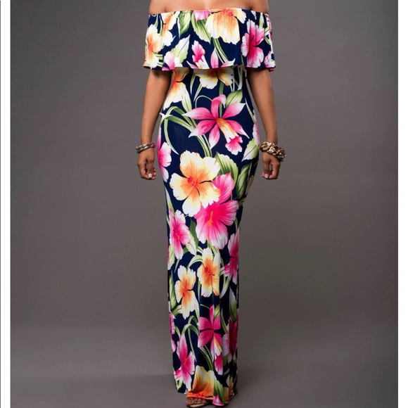 hawaiian floral print dresses